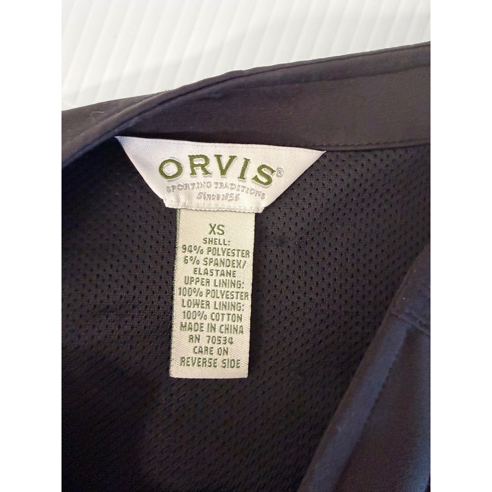 Orvis‎ Womens Black Utility Technical Vest Zip Front Pockets Size XS - Picture 5 of 6